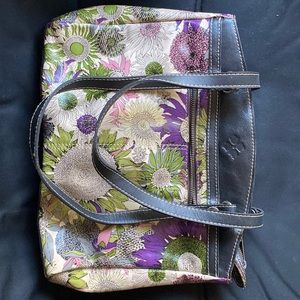 Authentic Floral Leather Patricia Nash Bag